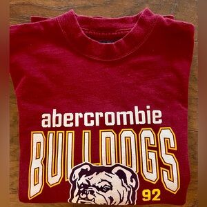 Abercrombie & Fitch Kids Red Bulldogs Tee Shirt